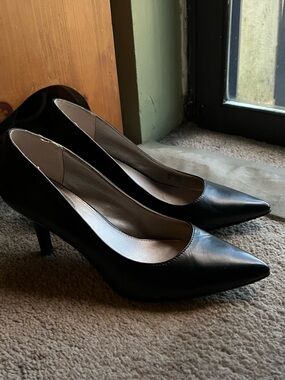 Alfani Pointed-Toe Black Pumps